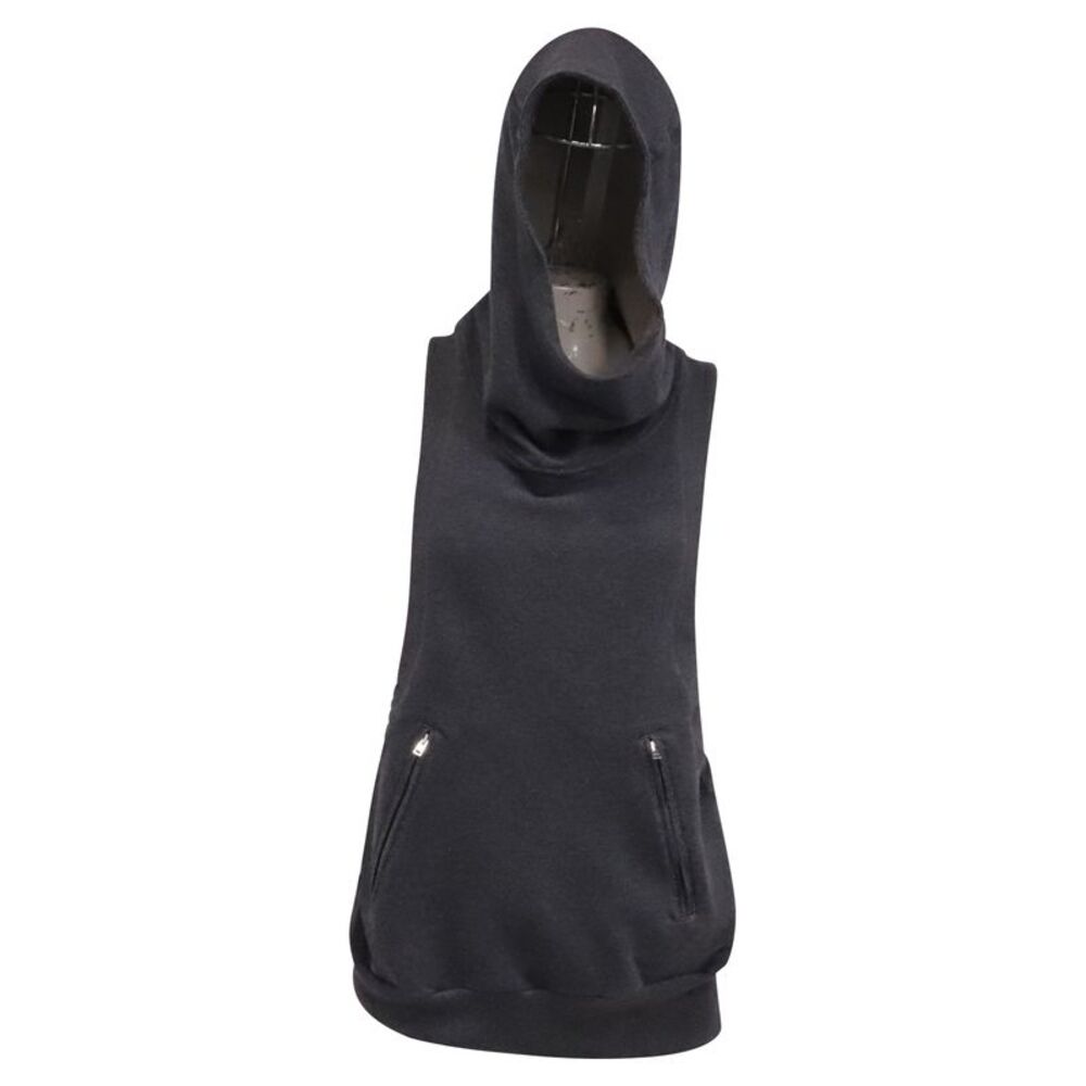 Marni Hooded Sleeveless Top in Grey Cotton